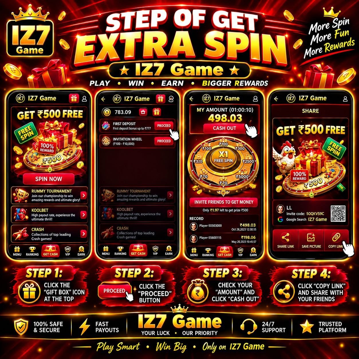 IZ7 App for Android with a simple interface and gaming features.